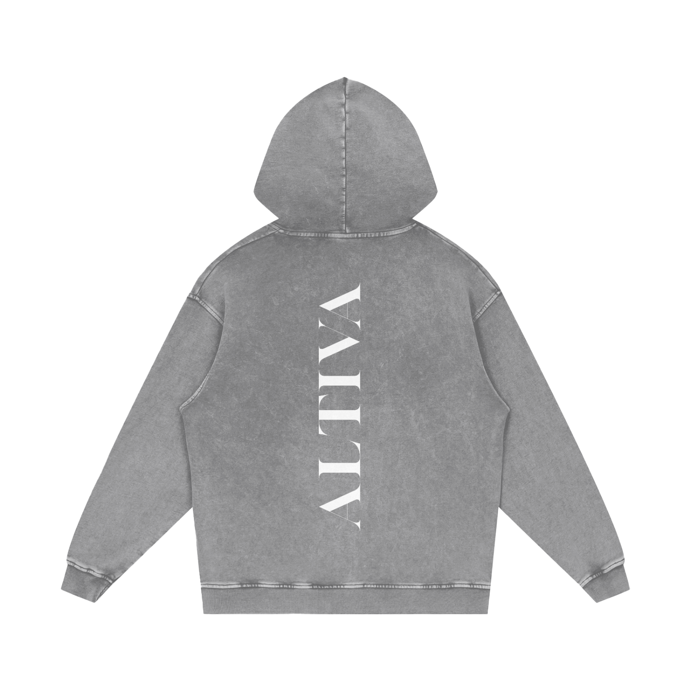 Snow Washed Loose Cotton Hoodie